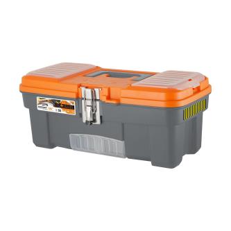 Ящик для инструментов Blocker Expert, 41,4 x 21,3 x 17,5 см, серо-свинцовый/оранжевый