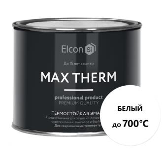Эмаль термостойкая Elcon Max Therm, до +700 °С, 0,4 кг, белая
