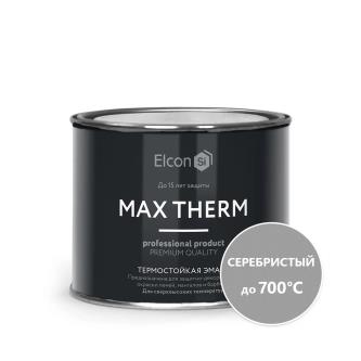 Эмаль термостойкая Elcon Max Therm, до +700 °С, 0,4 кг, серебристая