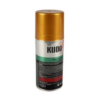 Аэрозольная акриловая краска металлик Kudo KU-1028.1, 210 мл, золото