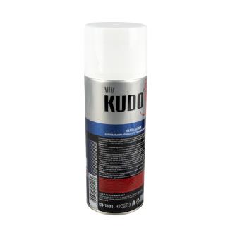 Аэрозольная эмаль для реставрации ванн и керамики Kudo KU-1301, 520 мл, белая