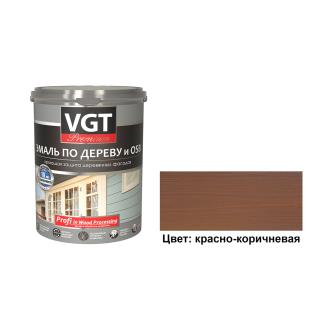 Эмаль по дереву и OSB VGT Premium, 2,5 кг, красно-коричневая