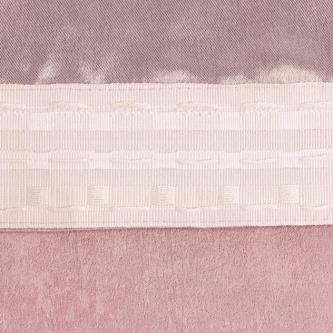 Штора портьерная на ленте Этель Классика, полиэстер, 250 x 265 см, светло-розовая