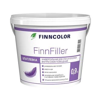 Шпатлевка финишная Finncolor FinnFiller, 0,9 л, белая