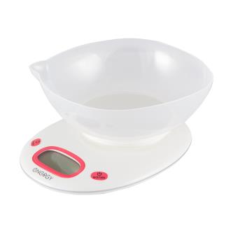 Весы кухонные электронные Energy EN-431, до 5 кг, белые