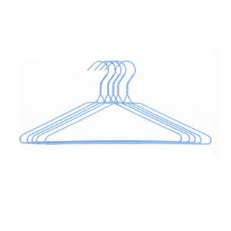 Вешалка-плечики для одежды Аквадекор, стальная, 41 см, голубая, набор 5 шт