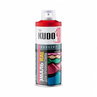Аэрозольная краска для металлочерепицы и профнастила Kudo KU-05005R, 520 мл, сигнальная синяя
