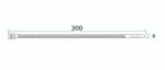 Хомут-стяжка Rexant, нейлон, многоразовый, 7,5 x 300 мм, 100 шт, белый