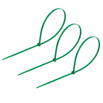 Хомут-стяжка Rexant, нейлон, 4,8 x 400 мм, 25 шт, зеленый