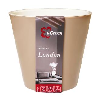 Горшок для цветов InGreen London, 1,6 л, молочный шоколад