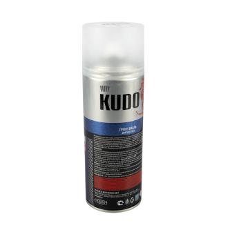Грунт-эмаль акриловая аэрозольная для пластика Kudo KU-6003, 520 мл, белая
