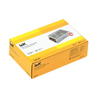 Драйвер (источник питания) IEK ИПСН-PRO, для светодиодной ленты 150 Вт, 12 B, блок-клеммы, IP20