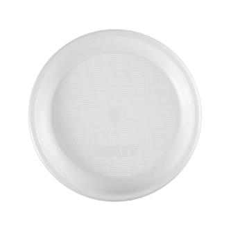 Тарелка одноразовая плоская Стандарт Пластик, 20,5 см, 100 шт