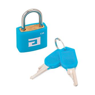 Замок навесной для чемоданов Аллюр ВС1Л-20, d 2,8 мм, 2 ключа, голубой