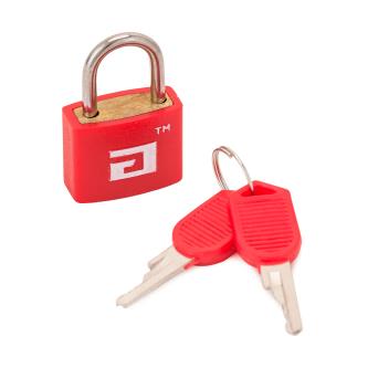 Замок навесной для чемоданов Аллюр ВС1Л-20, d 2,8 мм, 2 ключа, красный