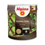 Защитная лазурь-гель для дерева Alpina, 2,5 л, орех