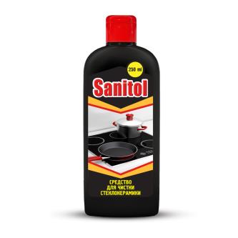 Средство для чистки стеклокерамики Sanitol, 250 мл