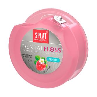 Зубная нить Splat Professional Dental Floss, с ароматом клубники, 30 м