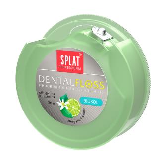 Зубная нить Splat Professional Dental Floss, с ароматом бергамота и лайма, 30 м