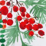 Скатерть Доляна Christmas berries, полиэстер, 145 x 180 см
