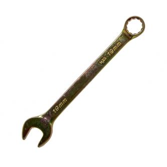 Ключ комбинированный Сибртех, 19 мм, желтый цинк