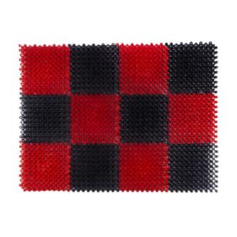 Коврик Vortex Травка, 42 x 56 см, черно-красный