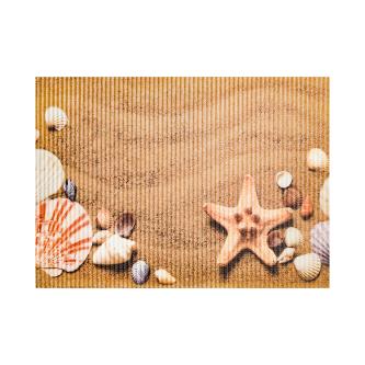 Коврик для ванной Вилина Пляж, вспененный ПВХ, 67 x 47 см