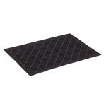 Коврик придверный SunStep Ромбики, резиновый, 40 x 60 см, черный