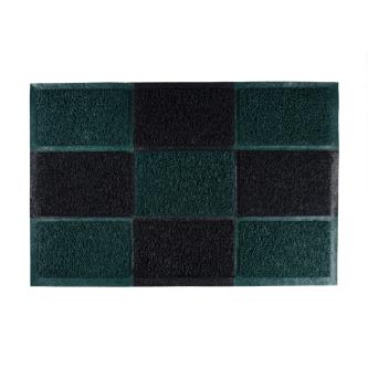 Коврик придверный пористый Vortex 40 x 60 см, черно-зеленый
