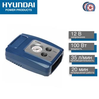 Компрессор автомобильный Hyundai HY 1535, 100 Вт