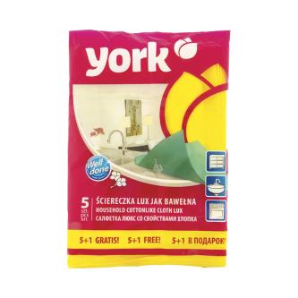 Салфетки York Люкс (сверхвлаговпитывающие), упаковка 6 шт