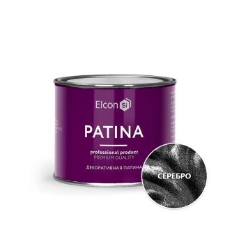 Краска декоративная Elcon Patina, 0,2 кг, серебро