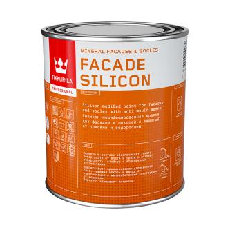 Краска для фасадов и цоколей Facade Silicon (Фасад Силикон) TIKKURILA 0,9л белый (база А)