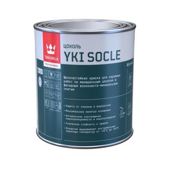 Краска для цоколя щелочестойкая Tikkurila Yki Socle (Юки), матовая, база C, бесцветная, 0,9 л
