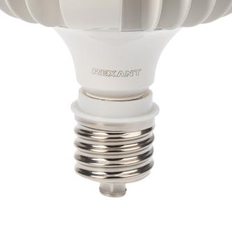 Лампа светодиодная высокомощная Rexant, E27, с переходником на E40, 100 Вт, 4000 К, нейтральный свет