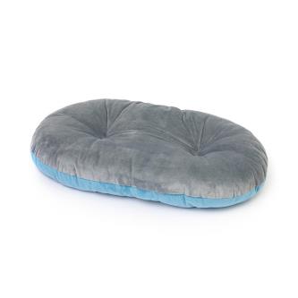 Подушка для лежанки Альтернатива, с подушкой, 530 x 350 x 100 мм, серо-голубая