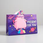 Пакет подарочный Дарите Счастье Present for you, 30 x 23 x 10 см