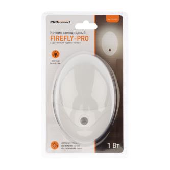 Ночник светодиодный PROconnect Firefly-pro, с датчиком света, 1 Вт, белое свечение, IP20