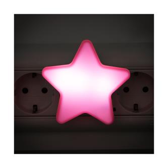 Ночник светодиодный Energy Звездочка, 0,6 Вт, розовый