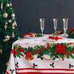 Набор столовый Этель Рождественский бал, хлопок, скатерть 150 x 180 см, салфетки 40 x 40 см, 8 шт
