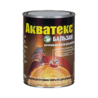 Натуральное масло для дерева Акватекс Бальзам, матовое, 0,75 л, тик