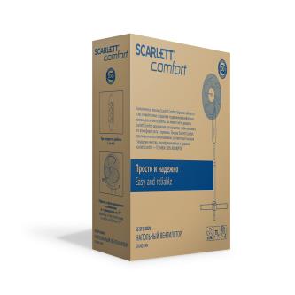 Вентилятор напольный Scarlett SC-SF111B29, 45 Вт, 3 скорости, голубой