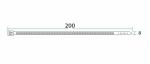 Хомут-стяжка Rexant, нейлон, многоразовый, 7,5 x 200 мм, 100 шт, белый
