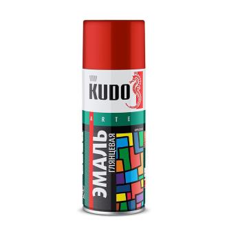 Аэрозольная алкидная краска Kudo KU-10042, 520 мл, RAL 3002, темно-красная