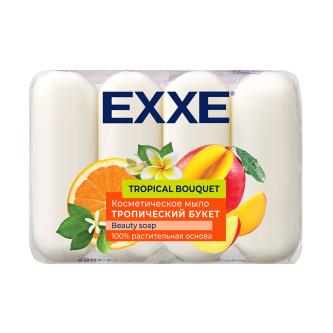 Туалетное крем-мыло EXXE Тропический букет, 4 шт x 70 г