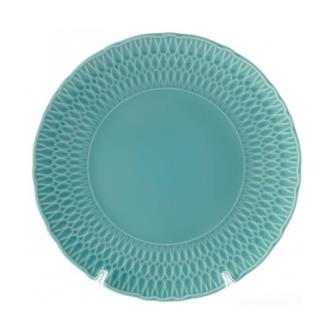 Тарелка десертная Cmielow Sofia, фарфоровая, d 21 см, голубая глазурь