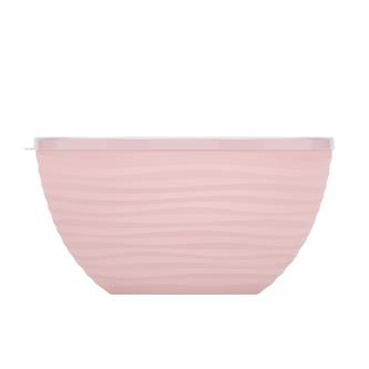 Салатник пластиковый Альтернатива Оазис, 2,5 л с крышкой, розовый