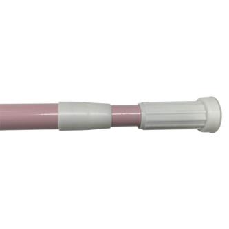 Карниз для ванной Zollen (арт.Z14262574) 140-260см, d-2,5 см розовый,алюминий, без колец