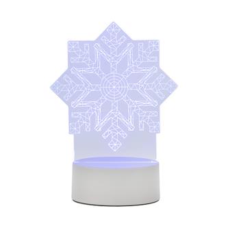 Ночник светодиодный Energy EN-NL 26 3D Снежинка, 5 В, 17 x 14 см