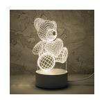 Ночник светодиодный Energy EN-NL-21 3D Медвежонок, 5 В, 17 x 14 см